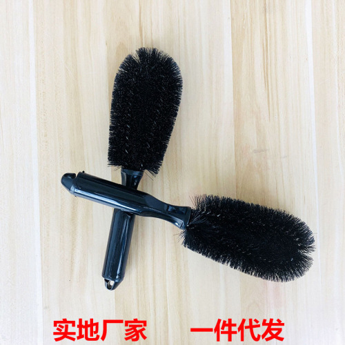 car washing tools car tire brush cleaning cleaning supplies tools steel ring brush small black special wheel hub brush