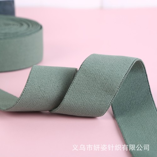 Customized 3cm Polyester High Elastic Suede Elastic Band Multi-Color Factory Underwear Leggings Brushed Suede Band