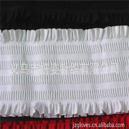 5cm black lace skirt white polyester elastic band clothing skirt belt factory direct supply wholesale
