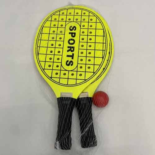 Perforated Beach Racket Yellow Handle Short Handle Gradient Printing