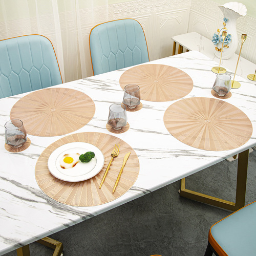 placemat kaleidoscope light luxury bronzing coffee mat coaster coasters vase mat insulation mat table mat household tray