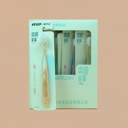 Daily Necessities Toothbrush Wholesale One Brush Youpin 9911 Square Hole Soft about 10000 Pieces Soft-Bristle Toothbrush