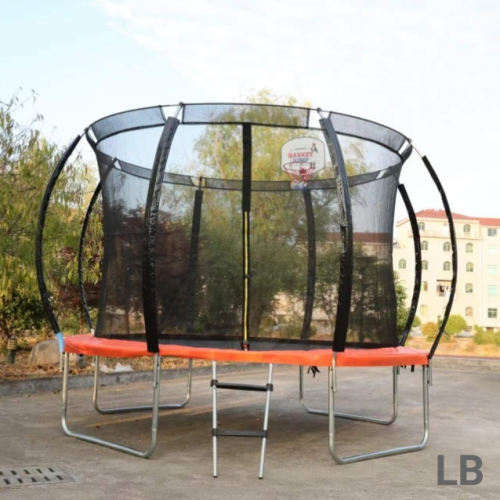 trampoline children‘s home indoor trampoline with protective net outdoor large trampoline with basketball frame factory wholesale