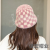 Autumn and Winter New Knitted Hat Sleeve Cap Korean Style Hat Woolen Cap Wool Cap Children's Handmade Hat Fashion Hat Rabbit Fur Hat
