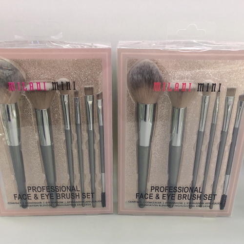 6 PVC Boxed Makeup Brush Loose Powder Brush High Light Brush lipstick Brush Eyelash Brush