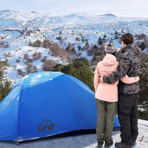 double aluminum pole hand tent double aluminum pole hand-mounted tent. uv-proof and windproof.