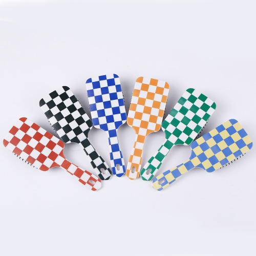 factory direct supply square air cushion comb massage comb household comb plaid pattern pattern air bag comb