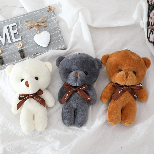 Xiaodi Bear Plush Toy Siamese Bear Doll Bear Toy small Gift Factory Wholesale Direct Sales Keychain Pendant