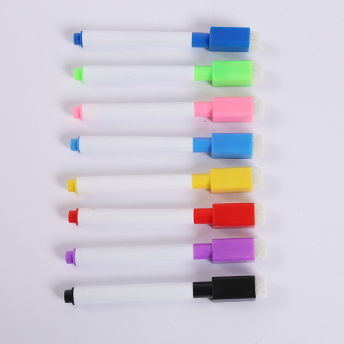 Factory Wholesale Erasable Whiteboard Marker Children‘s Painting Color Water-Based Marking Pen Magnetic Tape Brush