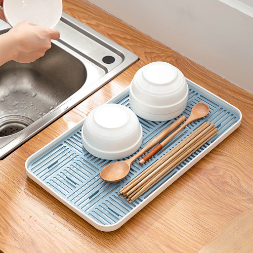 drain tray cup holder household living room creative rectangle water cup tea tray kitchen sink double deck draining plate
