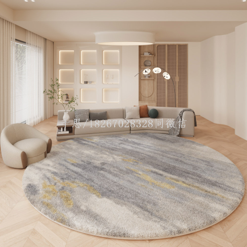 thousands of cashmere simple round carpet living room study coffee table floor mat nordic simple lines bedroom bedside blanket
