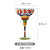 Red Wine Glass Goblet Hand Painted Color Glass Creative Cocktail Glass Margaret Bar Cup Wine Glass