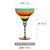 Red Wine Glass Goblet Hand Painted Color Glass Creative Cocktail Glass Margaret Bar Cup Wine Glass