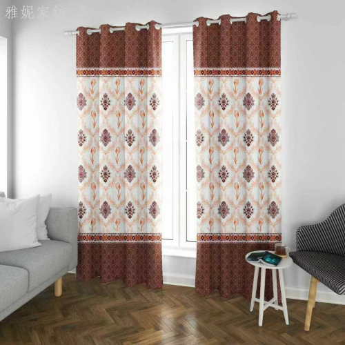 factory direct sales of new printed curtains wholesale