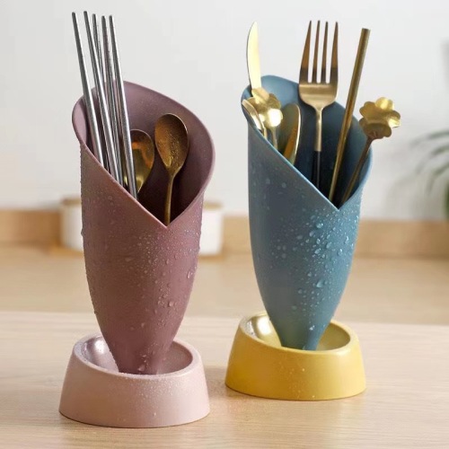 creative vase type v-shaped chopsticks basket draining chopsticks simple household punch-free chopsticks simple kitchen tableware storage box