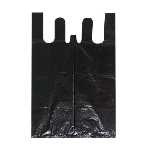 plus Size Vest Plastic Bag Factory Wholesale Black Thickened Extra Large Garbage Bag Portable Clothing Packaging Bag