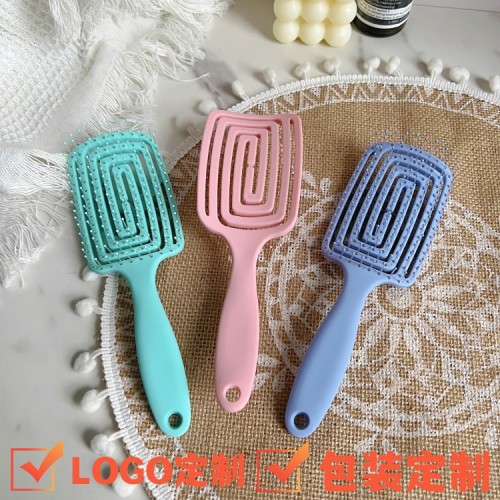 Mosquito-Repellent Incense Comb Women‘s Special Long Hair Rib Comb Hollow out massage Air Cushion Comb Portable Fluffy Anti-Static Air Bag Comb 