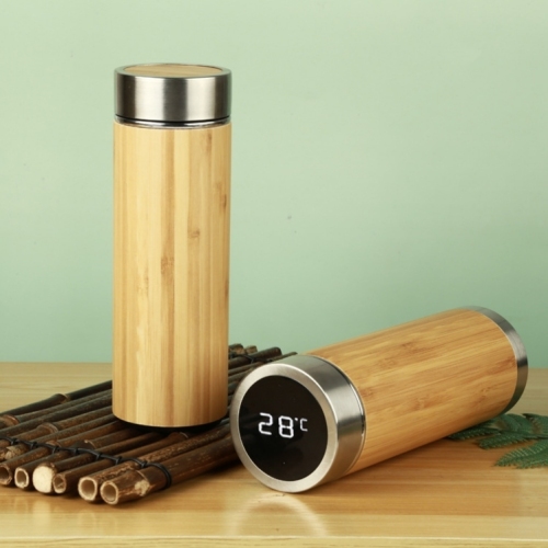 business Environmental Protection Bamboo Stainless Steel Thermos Cup