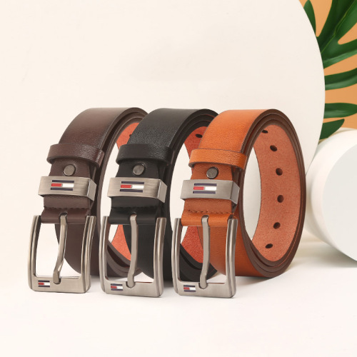 manufacturer wholesale belt men‘s european and american fashion pin buckle belt versatile pant belt casual retro waist chain stall hot sale