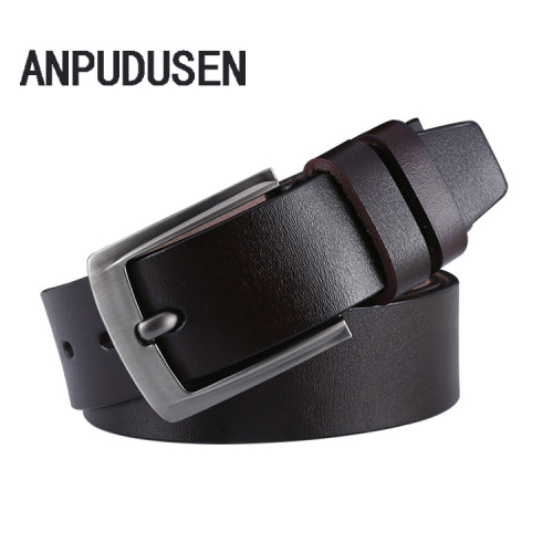 cross-border supply men pin buckle leather belt pure cowhide women‘s belt vintage casual pants belt factory wholesale