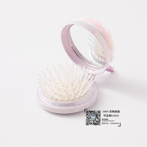 fashion airbag comb air cushion comb women‘s tangle teezer anti-knot foldable and portable mirror comb integrated cute comb