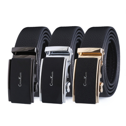 new belt men‘s automatic buckle belt gift box set business casual all-match belt factory spot wholesale