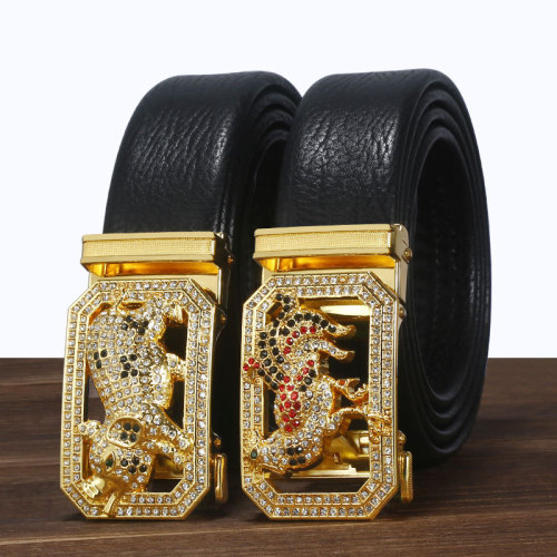 Versatile Creative Men‘s Zodiac Leather Belt Business Casual Fashion Belt Qixi Birthday Gift Gift Set