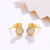 Xuping Jewelry Plated 24K Gold Micro Inlaid Zirconium Lucky Bag Stud Earrings Women's National Fashion Retro Purse Personalized Earrings Wholesale