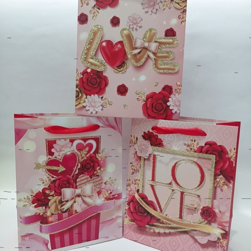 New White Card Love210 G Valentine‘s Day Gift Bag Wedding Gift Bag