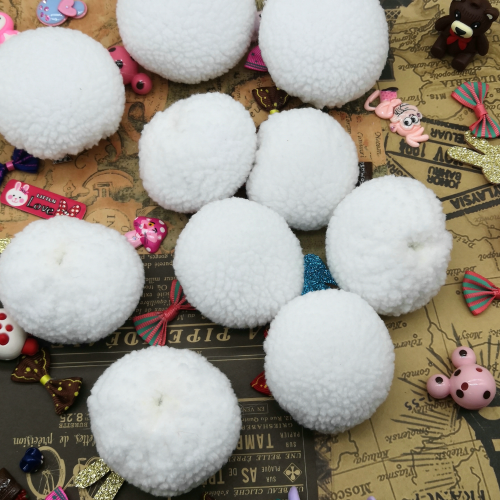8cm Particles Fluffy Balls Clothing Christmas Accessory Bag Pendant Accessories