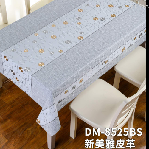 new european style pvc leather pattern tablecloth oil-proof waterproof anti-pepper oil tablecloth