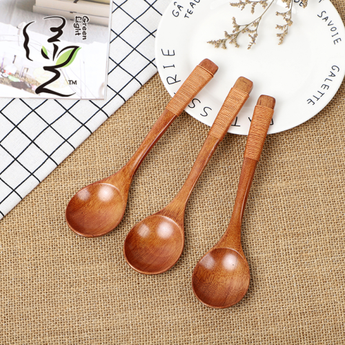 [Green Light] 4.3 * 18cm Japanese Fancy Wrapping Rice Spoon Hotel Restaurant Home Mixing Honey Spoon Tableware