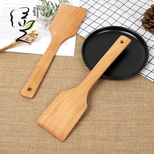 [green light] 7 * 28cm log shovel household wooden spatula wooden cooking spatula kitchen supplies tableware anti-scald