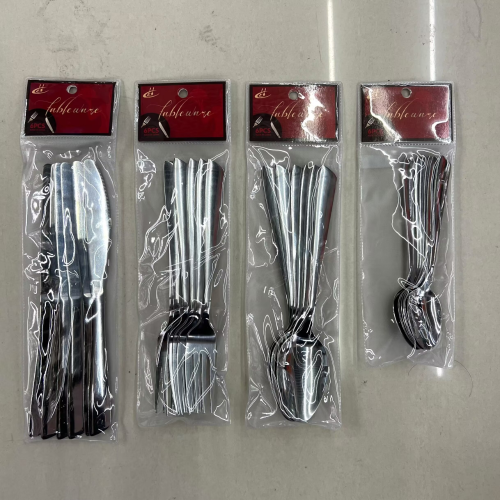 stainless steel tableware oblique handle light handle knife fork spoon tea spoon tea fork hotel supplies