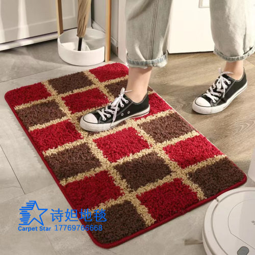 shida popular chinese-style door wear-resistant dust removal door mat carpet bathroom bathroom bathroom water absorption non-slip mat foot mats