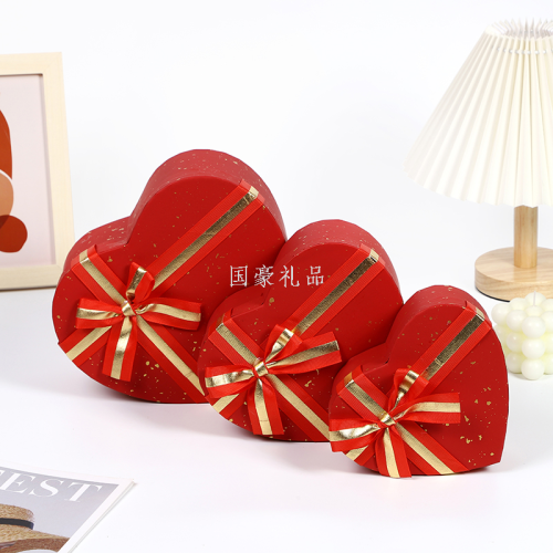 Factory Direct Sales New Peach Heart Gift Box Gift Box Flower Box Jewelry Box Gift Box