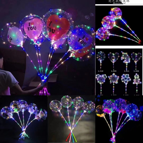 Cartoon Stier Bounce Ball Luminous Balloon Fsh Bounce Ball Handheld Balloon with Light Children‘s Luminous Toys