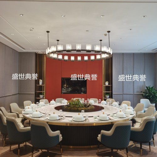 Tianjin Star Hotel Solid Wood Electric Dining Table and Chair High-End Villa Light Luxury Solid Wood Dining Chair Restaurant Box Bentley Chair