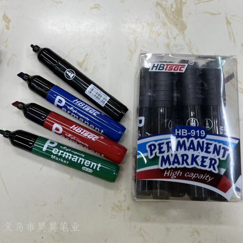 B-919 Oily Color Marker Foreign Trade Big Head Mark Signature Pen Black Hook Pen Water Pen 