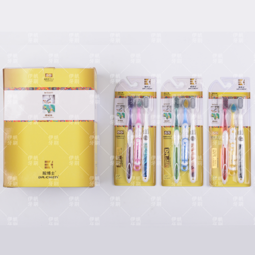 [dr. chen] toothbrush three pack 12 cards/box adult ceremony parent-child 2+1 soft bristle travel home toothbrush