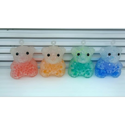 Cross-Border Hot Selling Model Rose Bear Water Beads Model Decompression Toy Squeezing Toy New Exotic Toys Vent Decompression Hot Sale