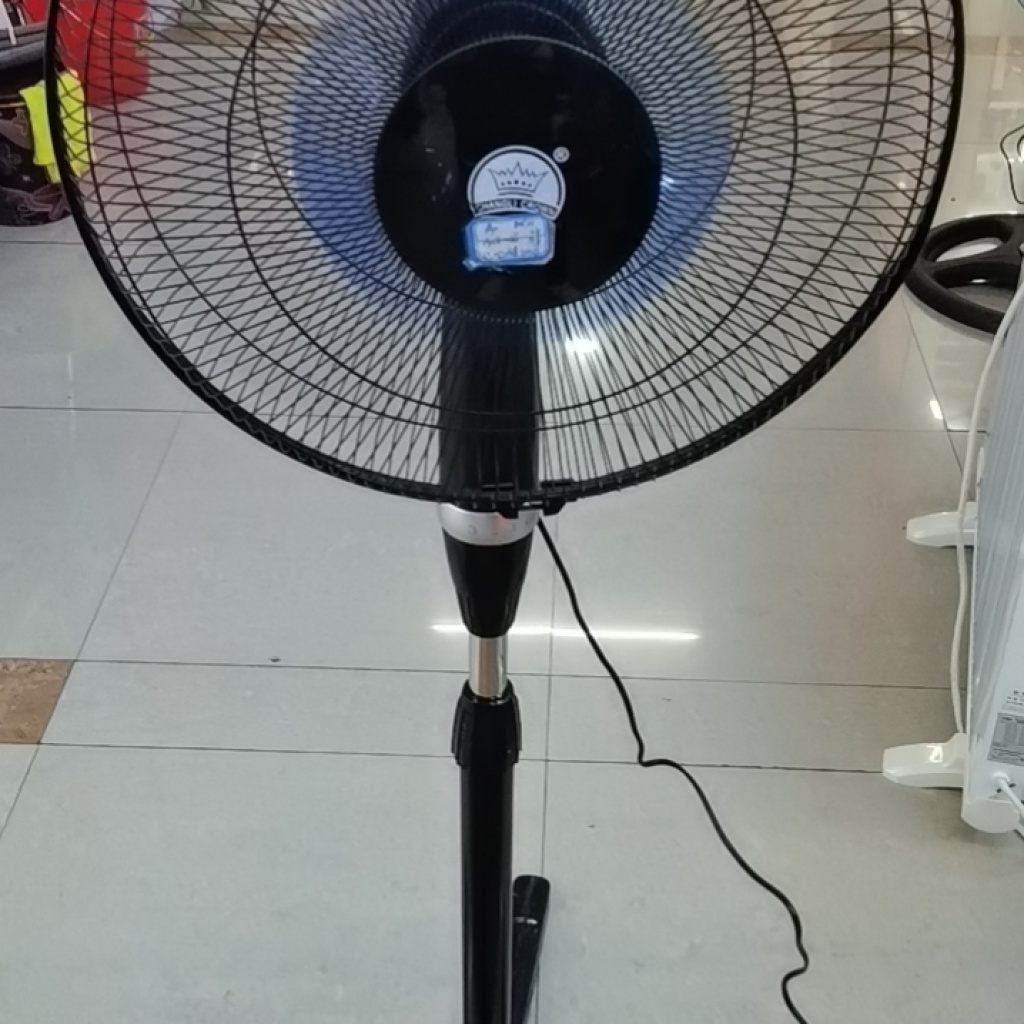 110V 60Hz 50W Double Fan Leaf Cross Floor Fan