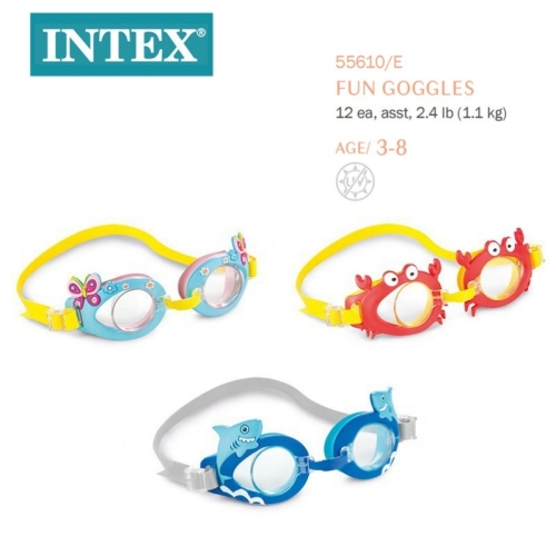 intex55610 fun goggles swimming goggles 3-8 years old children‘s swimming goggles toys