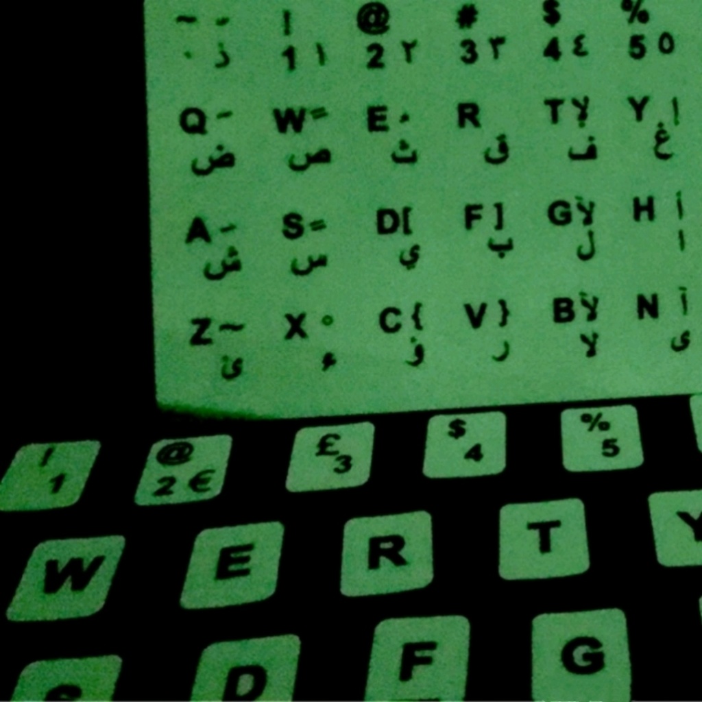 Luminous sticker keyboard sticker laptop desktop computer sticker language complete keyboard film universal