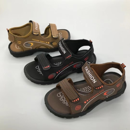 boys sandals beach shoes foreign trade wholesale new pu surface pvc bottom africa south america hot sale